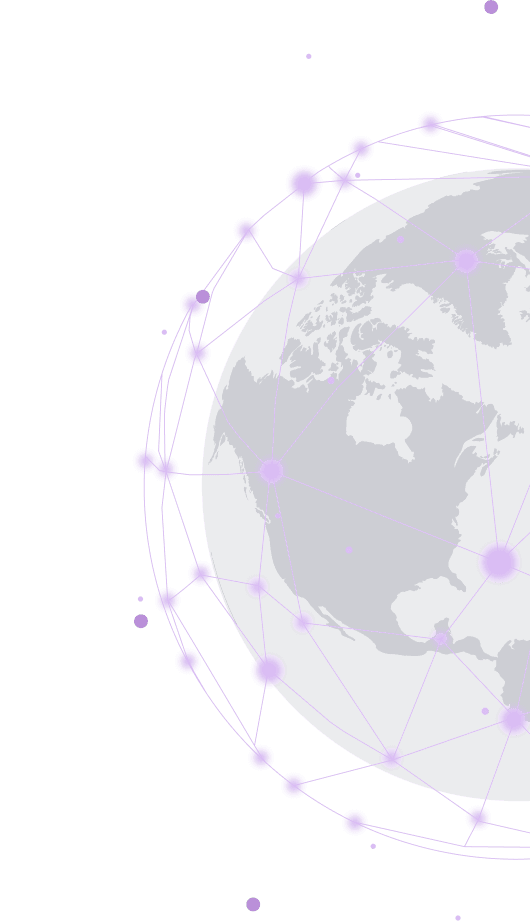 Global network globe